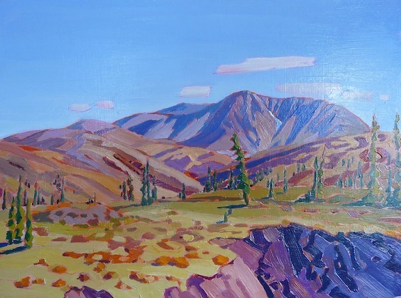 Easy Walking, Ivvavik, oil on board, 12” x 16”
