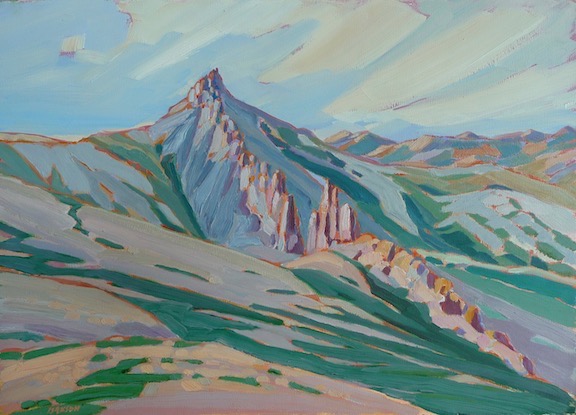 Go Higher, Ivvavik, oil on board, 12” x 16”
