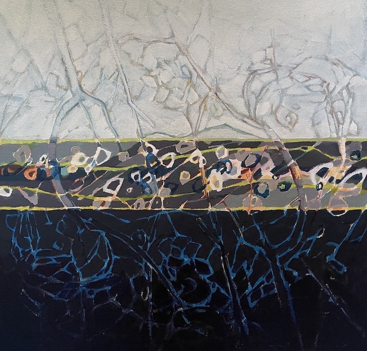 How Did I Get Here, acrylic on canvas, 21