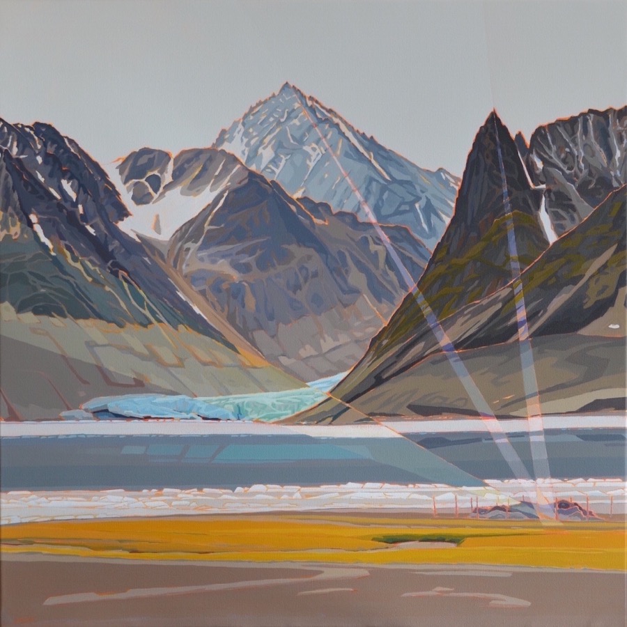 They Are There, acrylic on canvas, 42