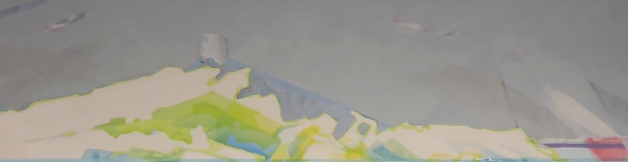 Moment in Time Above, 1 acrylic on canvas, 24'
