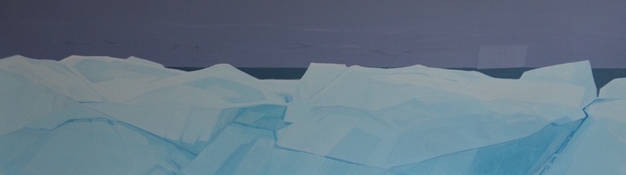 Moment In Time Above 2, acrylic on canvas, 24