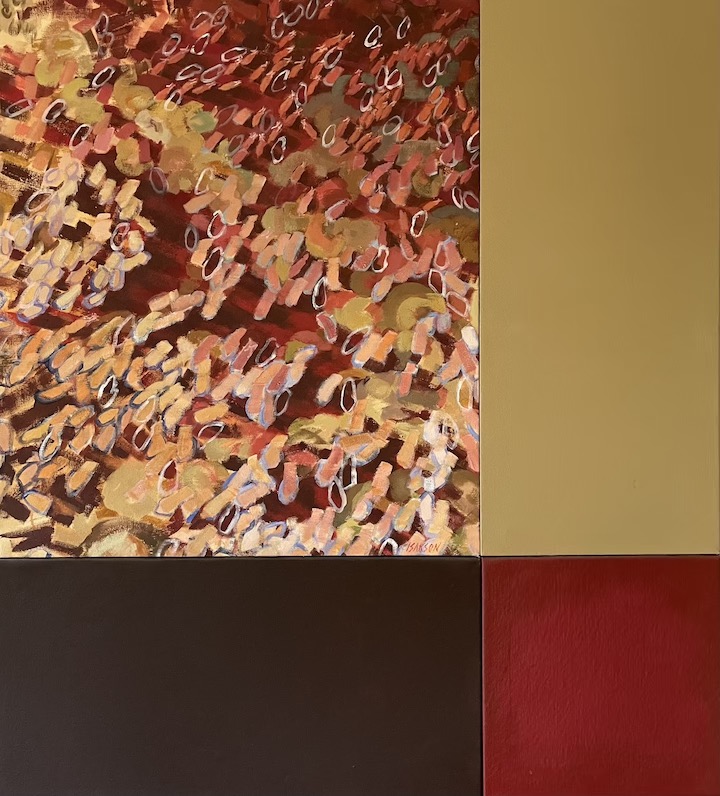 Caribou Generations, acrylic on canvas, 45