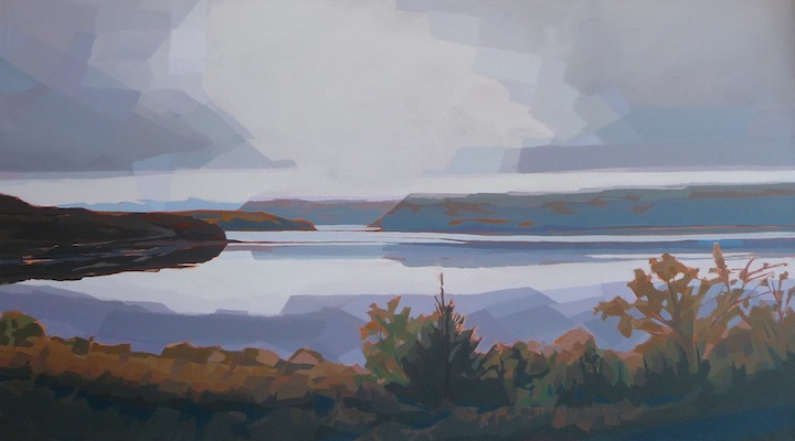 Bonne Bay, acrylic on canvas, 30” x 54”