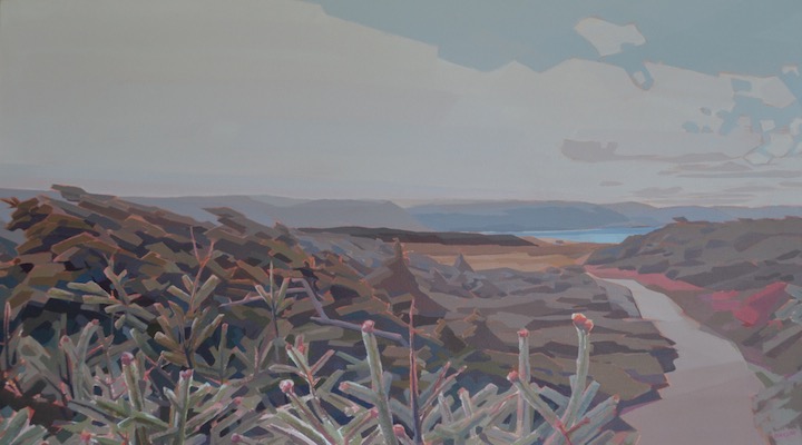 Ocean Path, acrylic on canvas, 30” x 54”