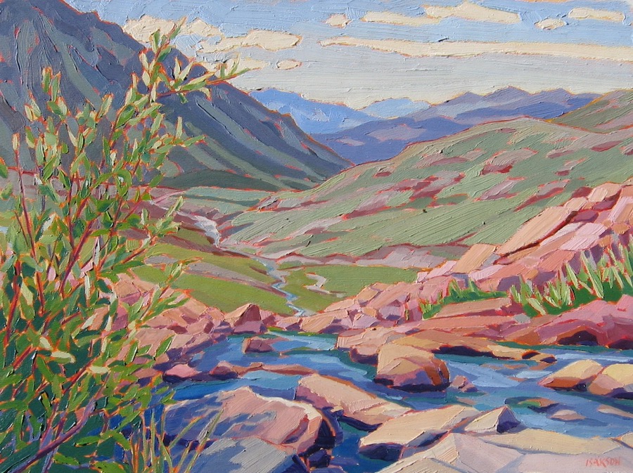 Yukon Back Country, oil on board, 12